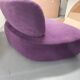 Designer velvet sofa