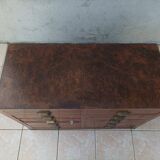 Meuble de métier 10 tiroirs en noyer