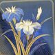 Vintage black lacquered trays