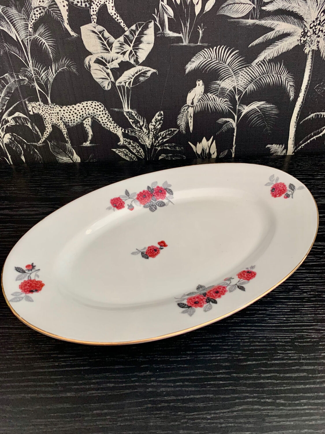 Vintage oval serving dish