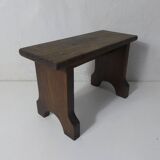 old small wooden bench step