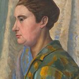 Portrait of a woman signed Henry Portal