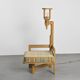 Oak reading armchair by Guillerme and Chambron, circa 1955