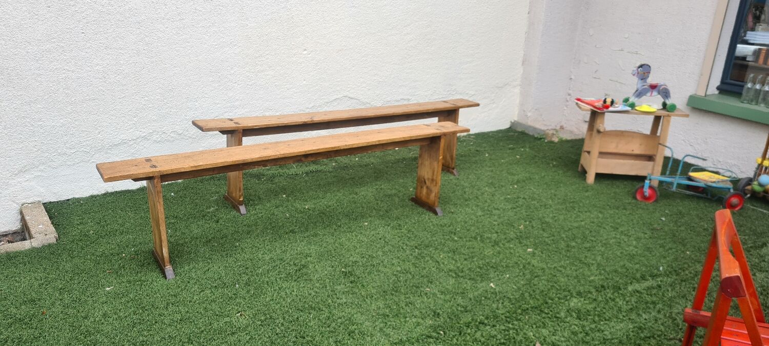 Pair of benches late nineteenth century