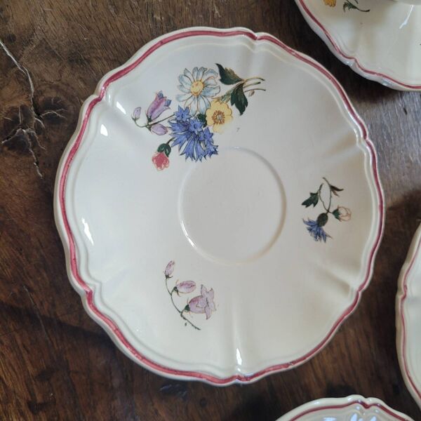 Tasses Agreste Digoin Sarreguemines 1930