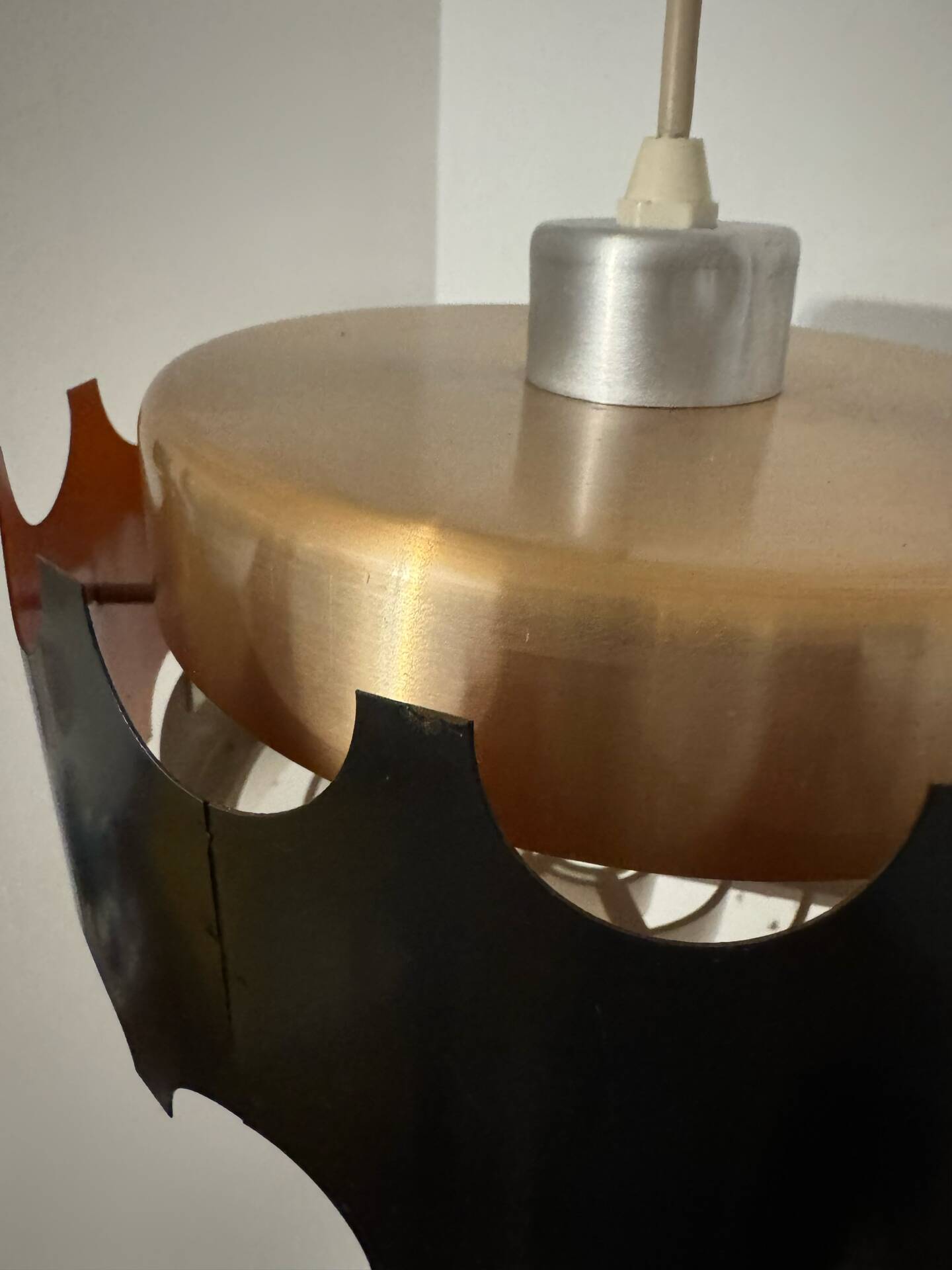 Suspension design 1960s black and copper