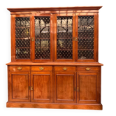 Large English library from the 19th century in mahogany.