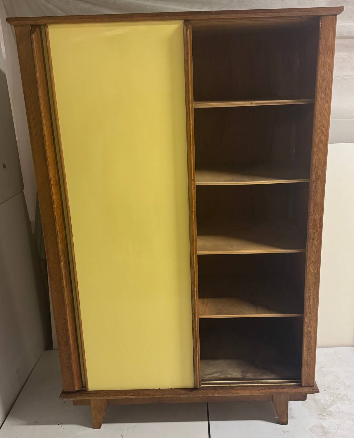 Vintage cabinet with tapered legs