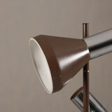 Vintage brown 3 bulbs floor lamp, Germany 1970s