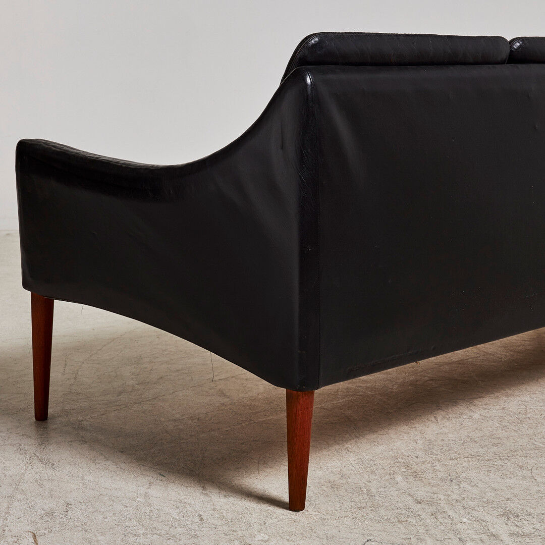 Sofa 3 seater Hans Olsen model 800/3 Black leather