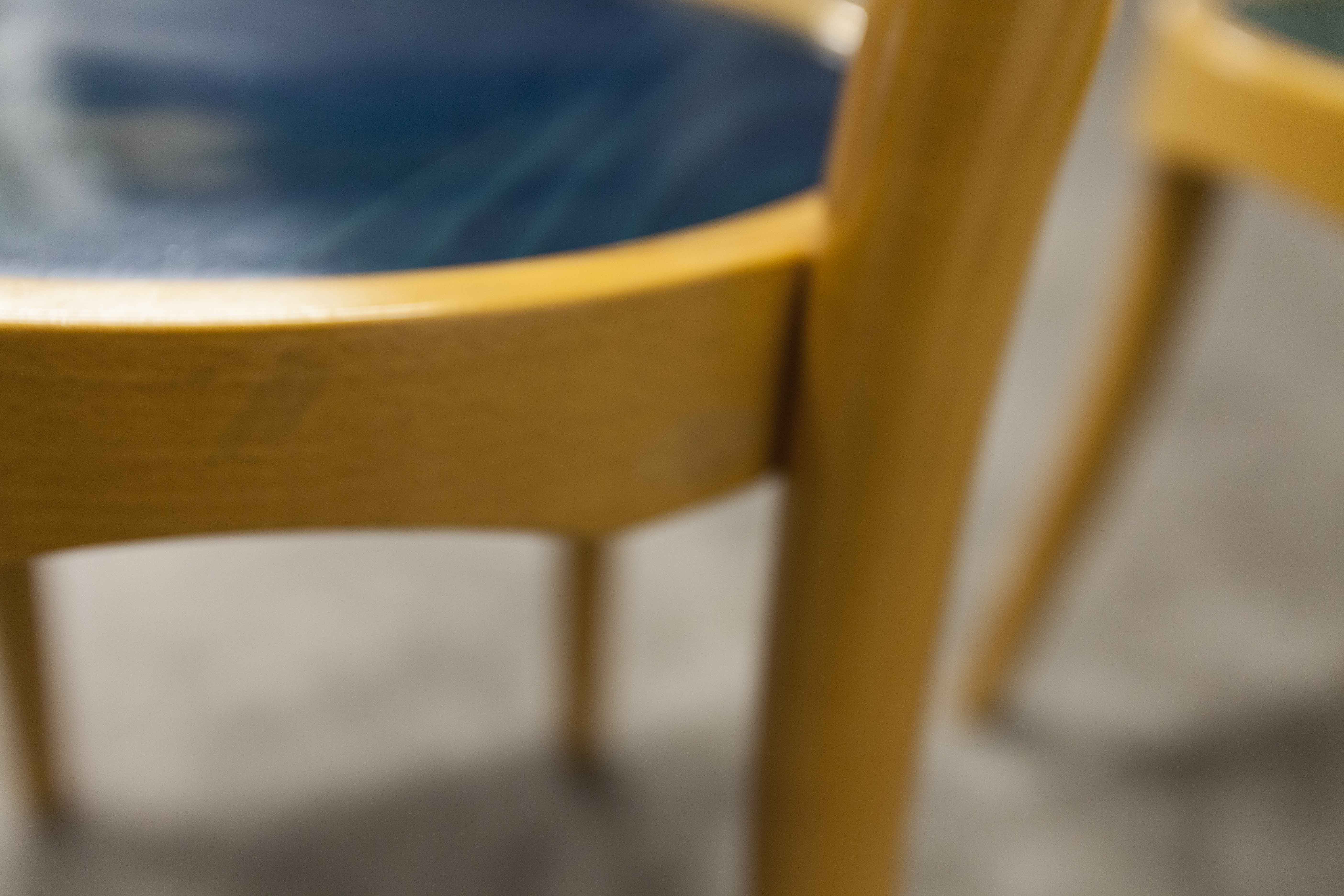 set of 4 chairs bistro Baumann model "Pollen café" design Pagnon / Pelhaître 1997
