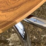 Mismatched formica chairs and stool 1960