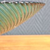 Vintage Glass Blown Fruit Bowl – Blue and Green Design Centrepiece