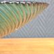 Vintage Glass Blown Fruit Bowl – Blue and Green Design Centrepiece