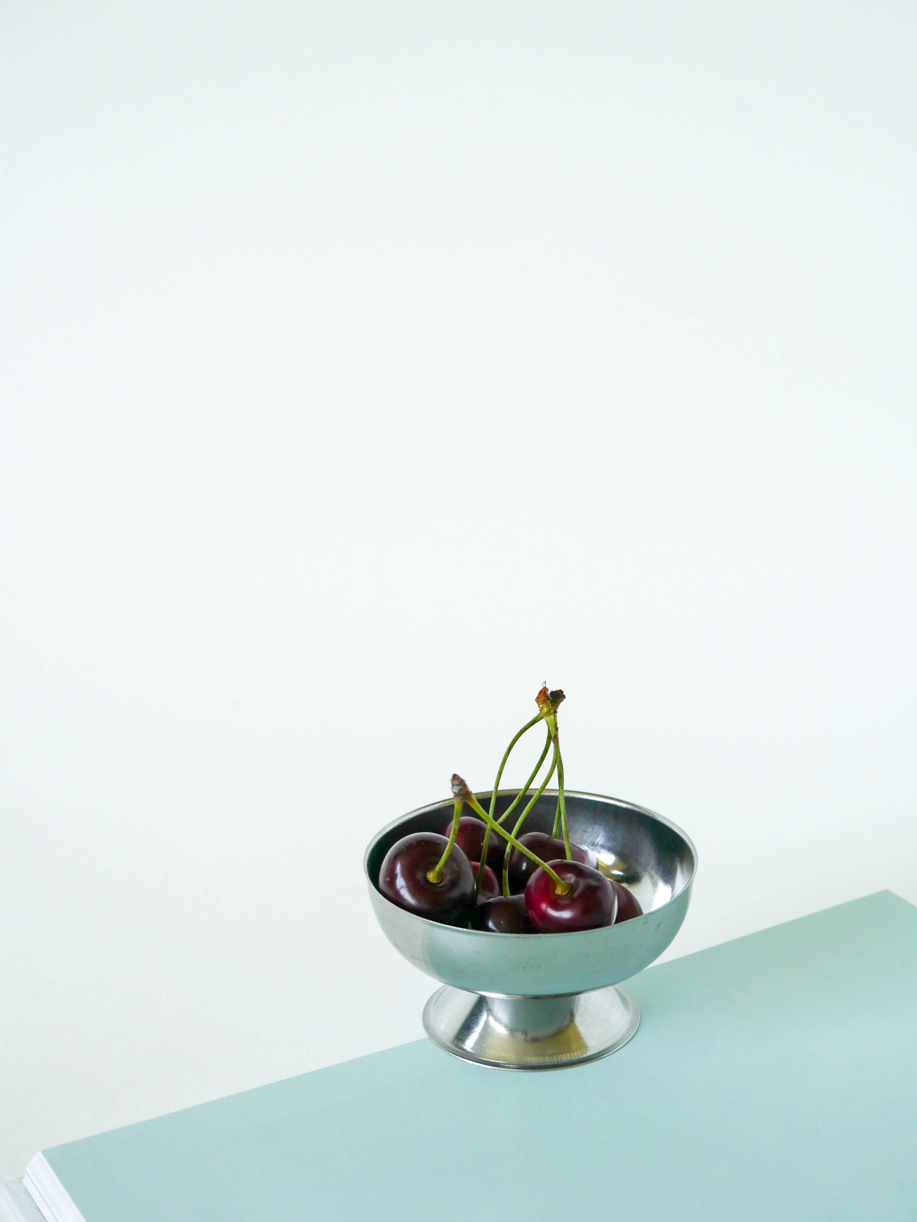 Set of 6 small stainless steel bowls, Basses, Design 1970, 9 x 5 cm