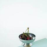 Set of 6 small stainless steel bowls, Basses, Design 1970, 9 x 5 cm