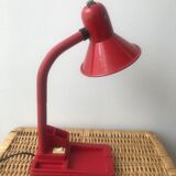 Red desk lamp with pencil holder 80/90'