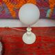 Lamp in metal and opaline satin of e.r vele edition temde 70s