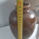 Brown vase signed Barotte