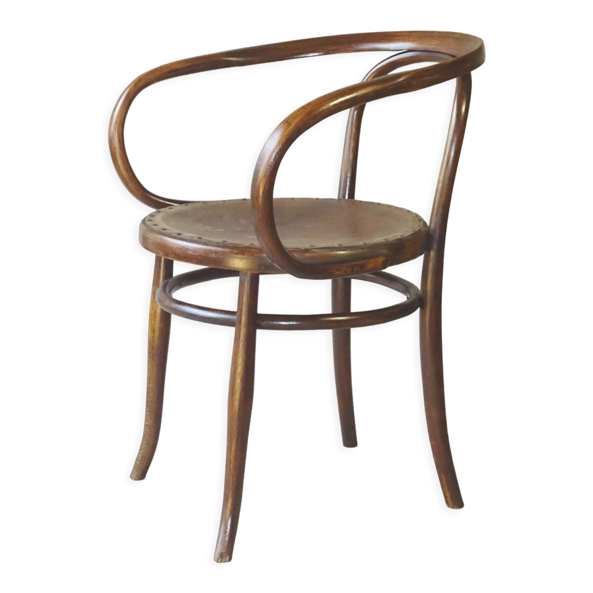 Le corbusier bentwood armchair by ungvar b9 1900 leather seat