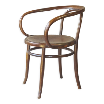 Le corbusier bentwood armchair by ungvar b9 1900 leather seat