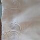 White cotton damask table loth