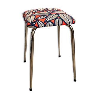 Upcycled stool - retro red