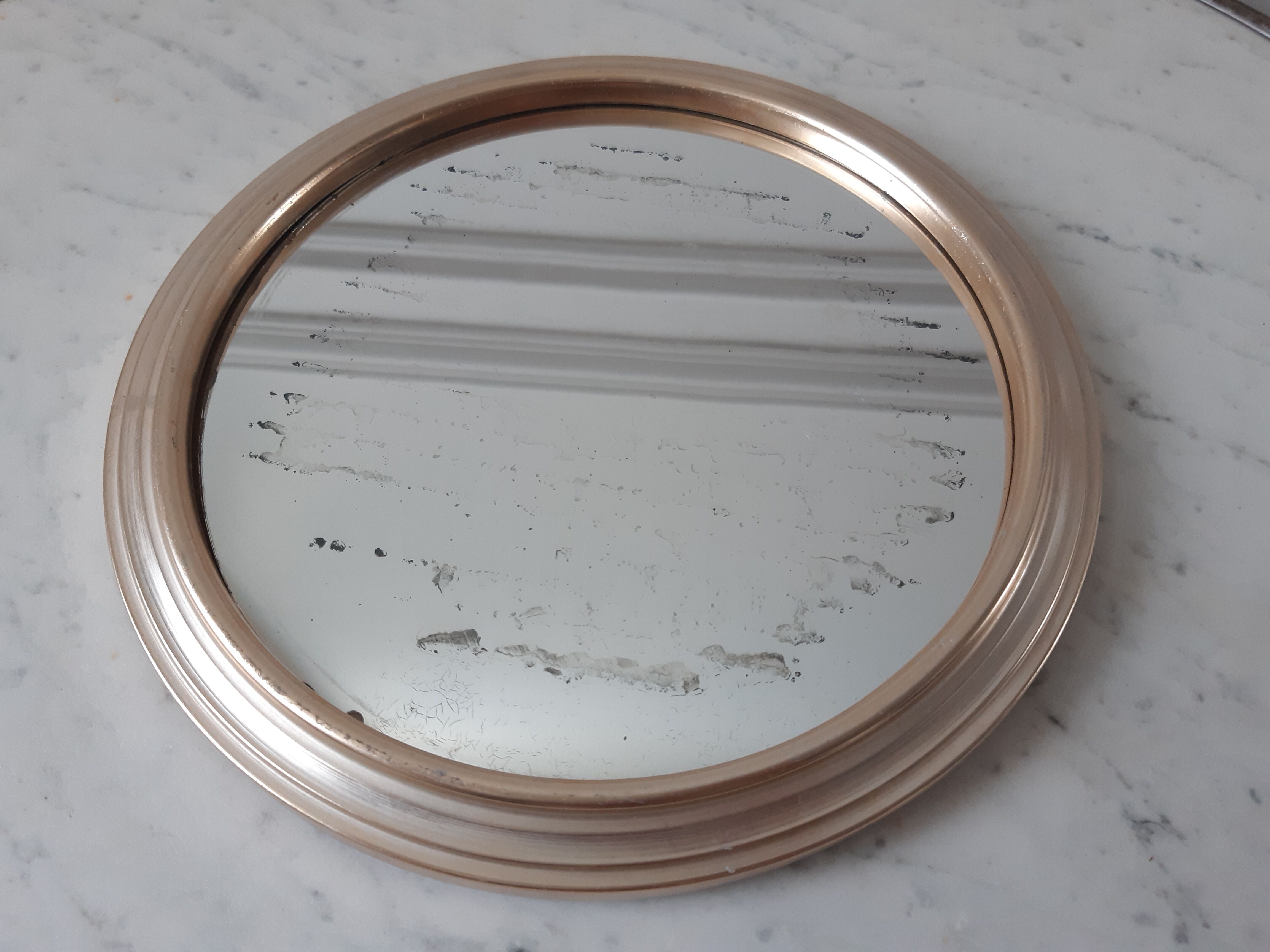 Silver/gold brass mirror top