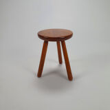 Mid century oak tripod stool, 1950s