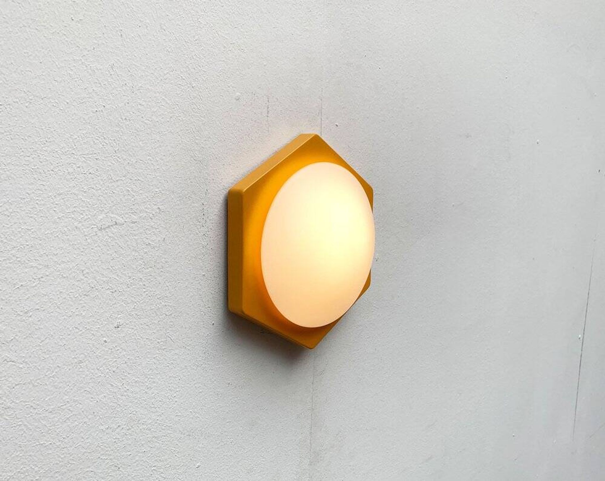 Vintage Space Age wall lamp by Rolf Krüger for Paul Neuhaus, 1970s