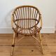 Vintage rattan armchair for children