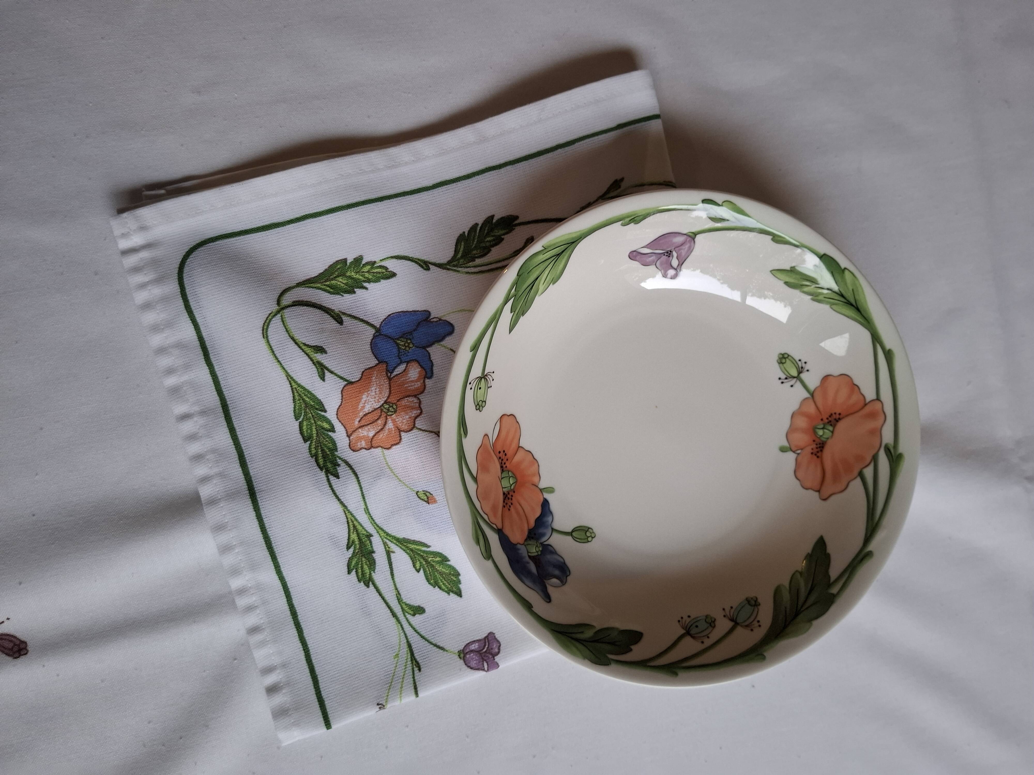 Rectangular tablecloth + 12 napkins Alapola pattern Villeroy and Boch
