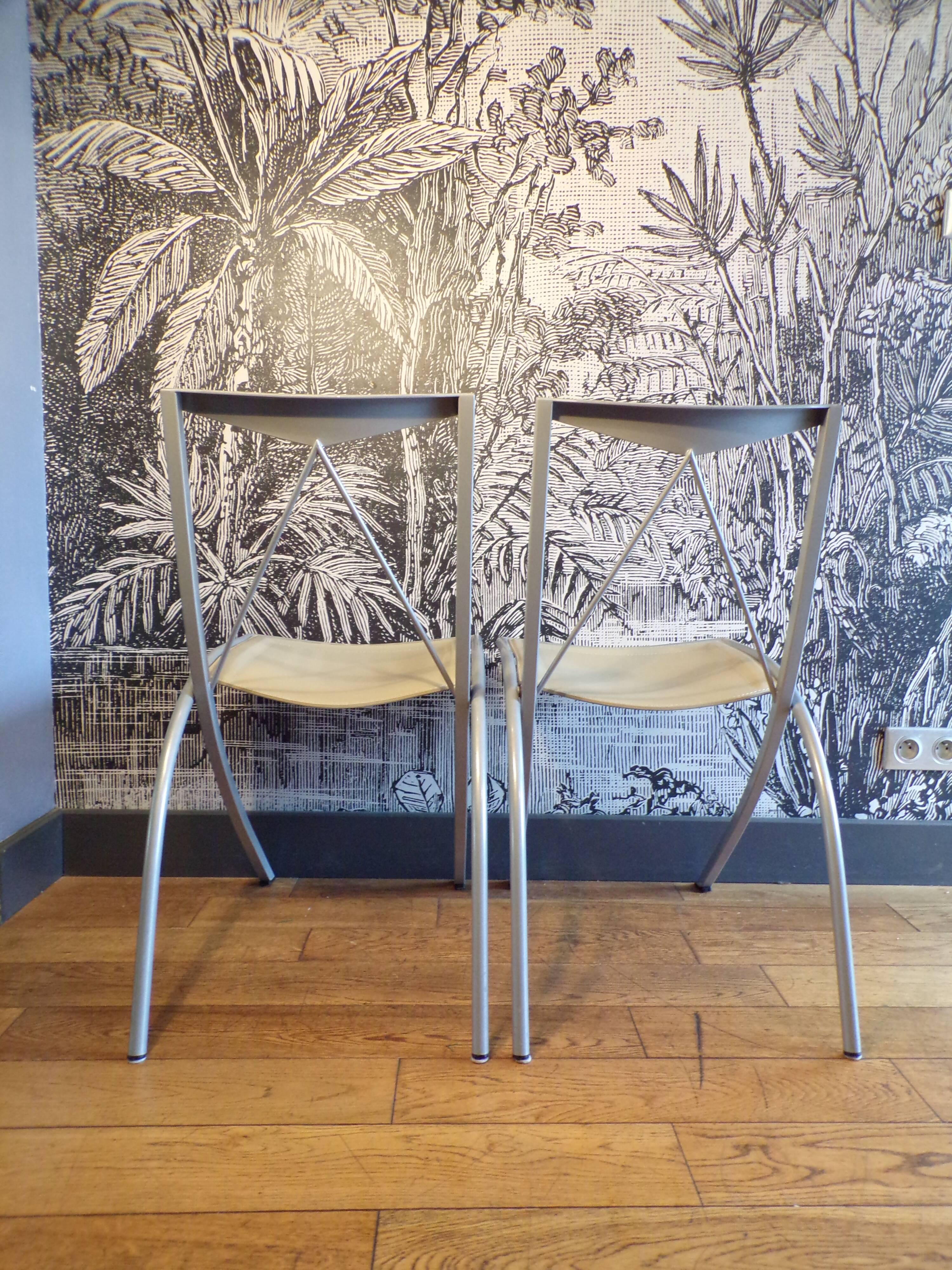 Pair of Bella Cattelan Italy chairs