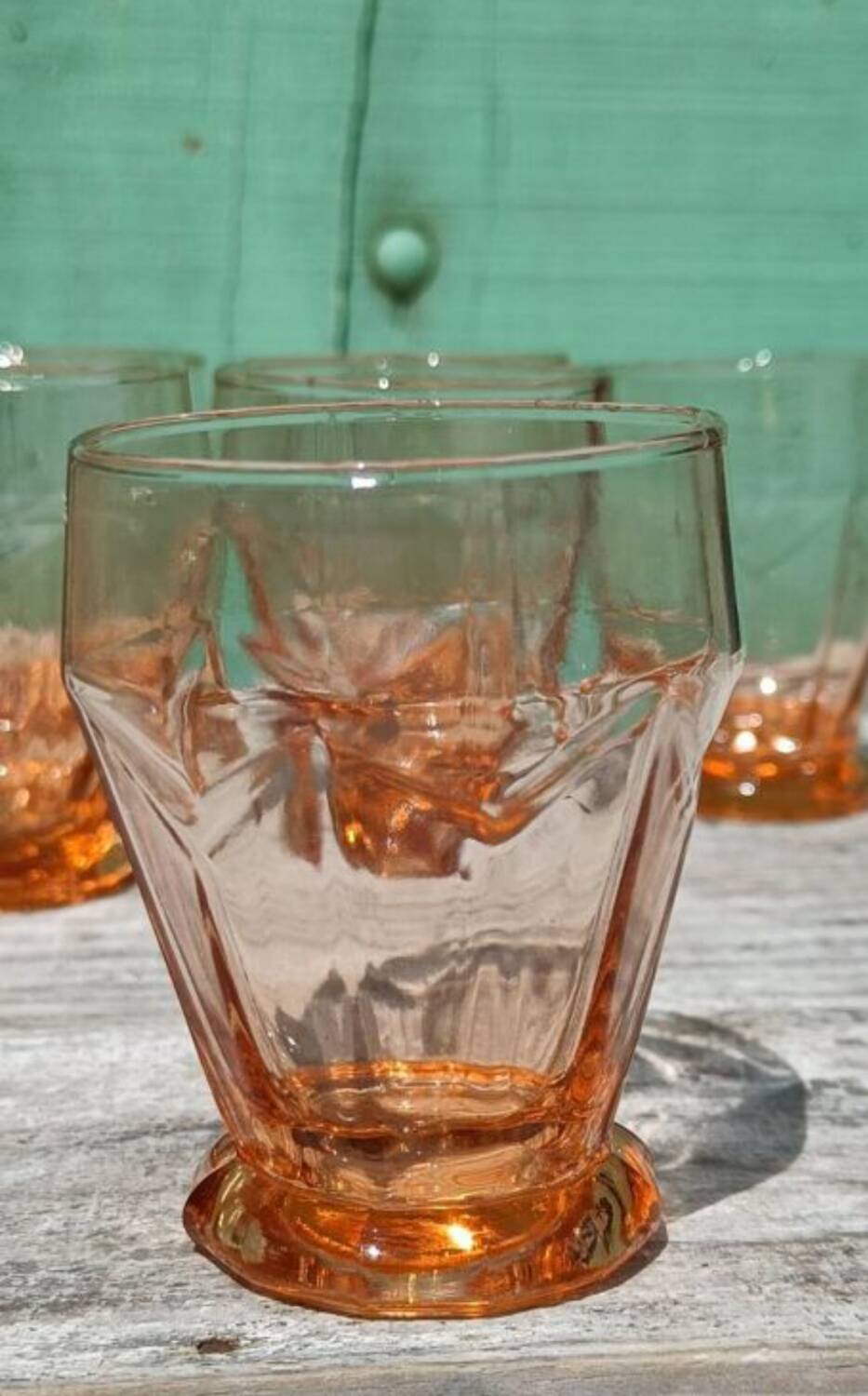 Art Deco Pink Glasses