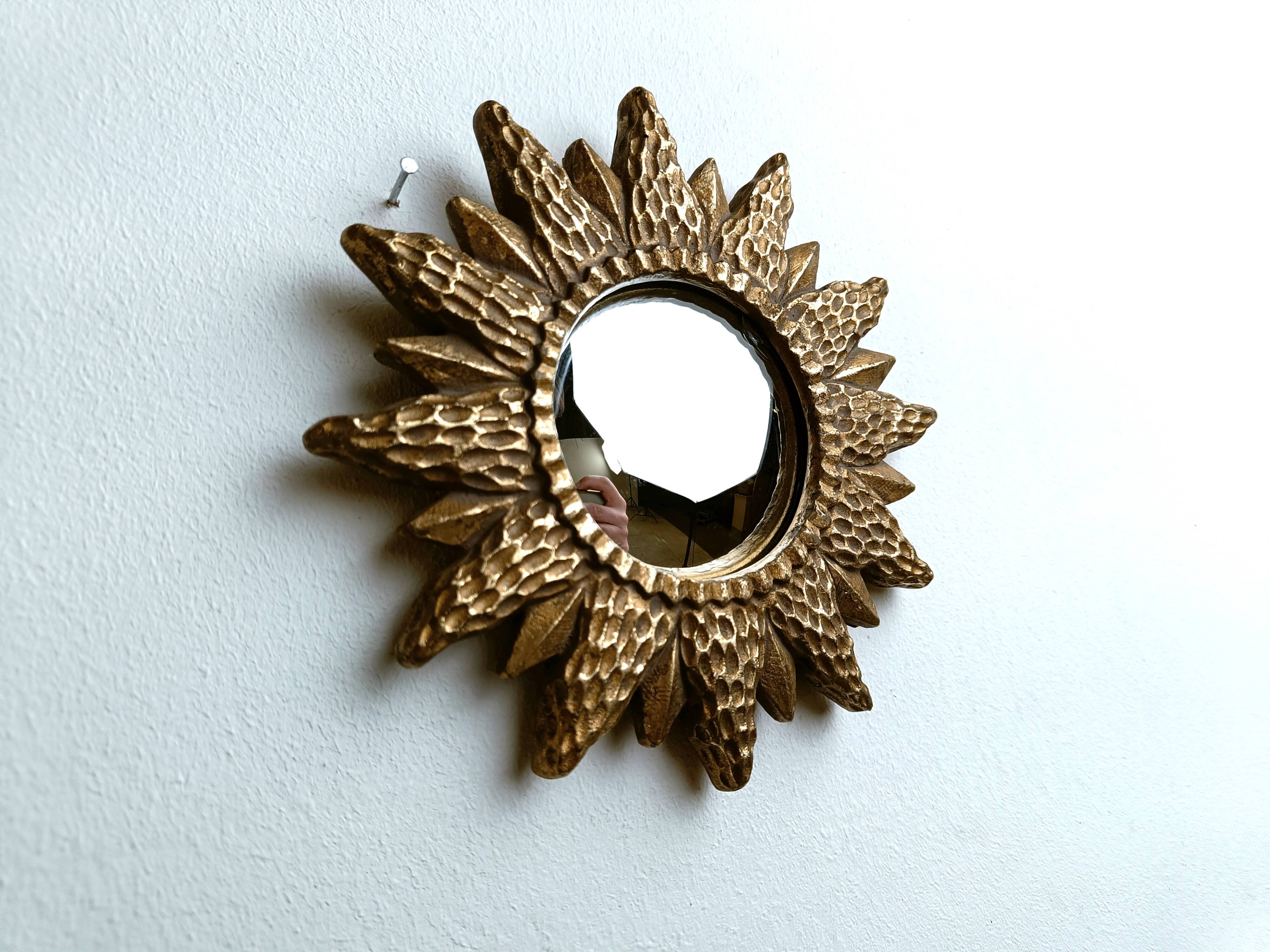 Vintage sunburst mirror, 1960s