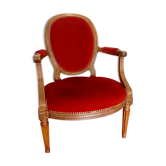 Fauteuil médaillon Louis XV