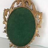 Miroir doré 19x30cm