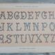 Lithograph of decorative lettering by Paul Fleury 1903 Alphabet