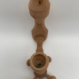 Vintage design wooden candle holder 1970 Arne Hoyer