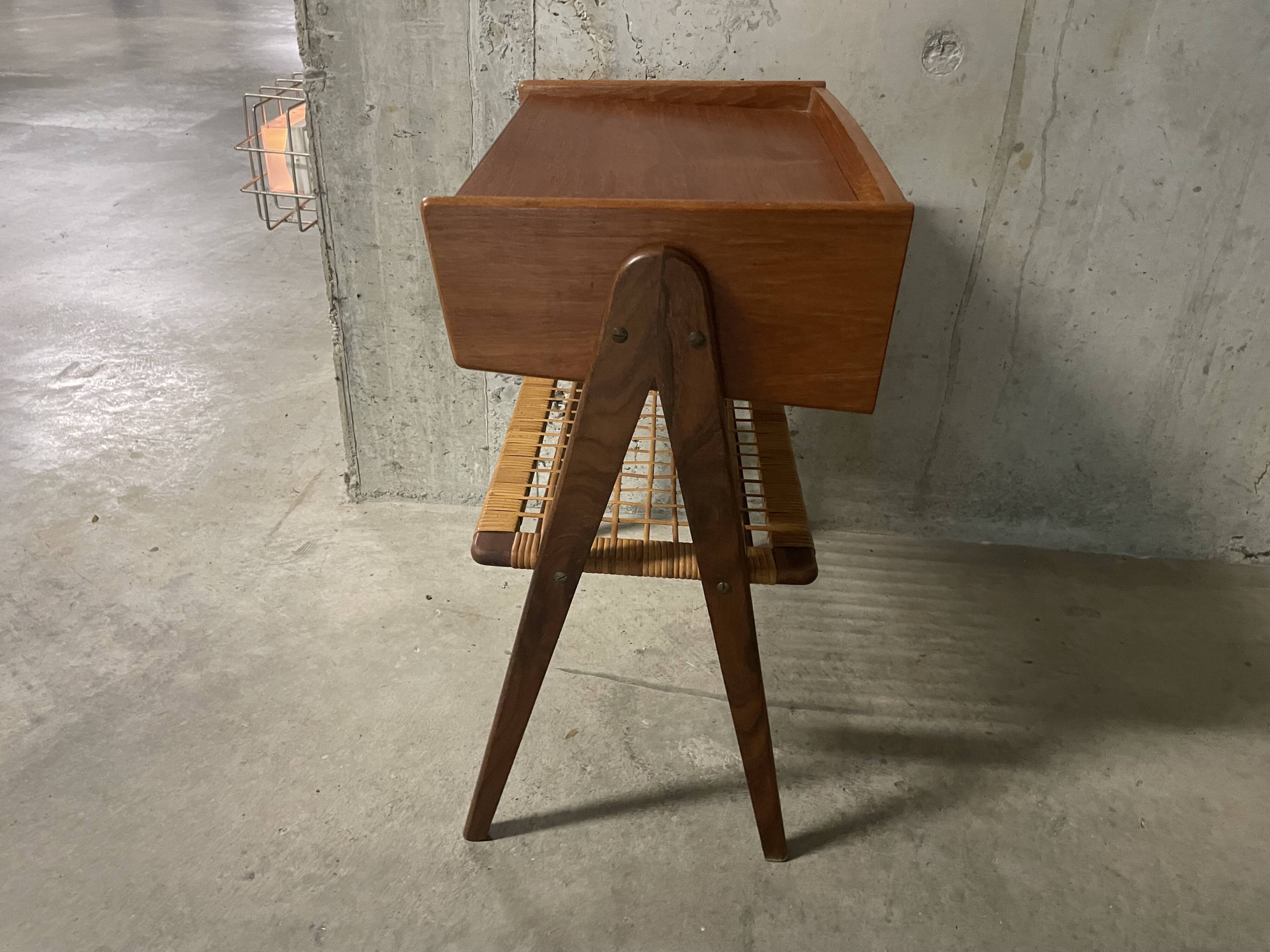 Scandinavian bedside table from the 1960s.