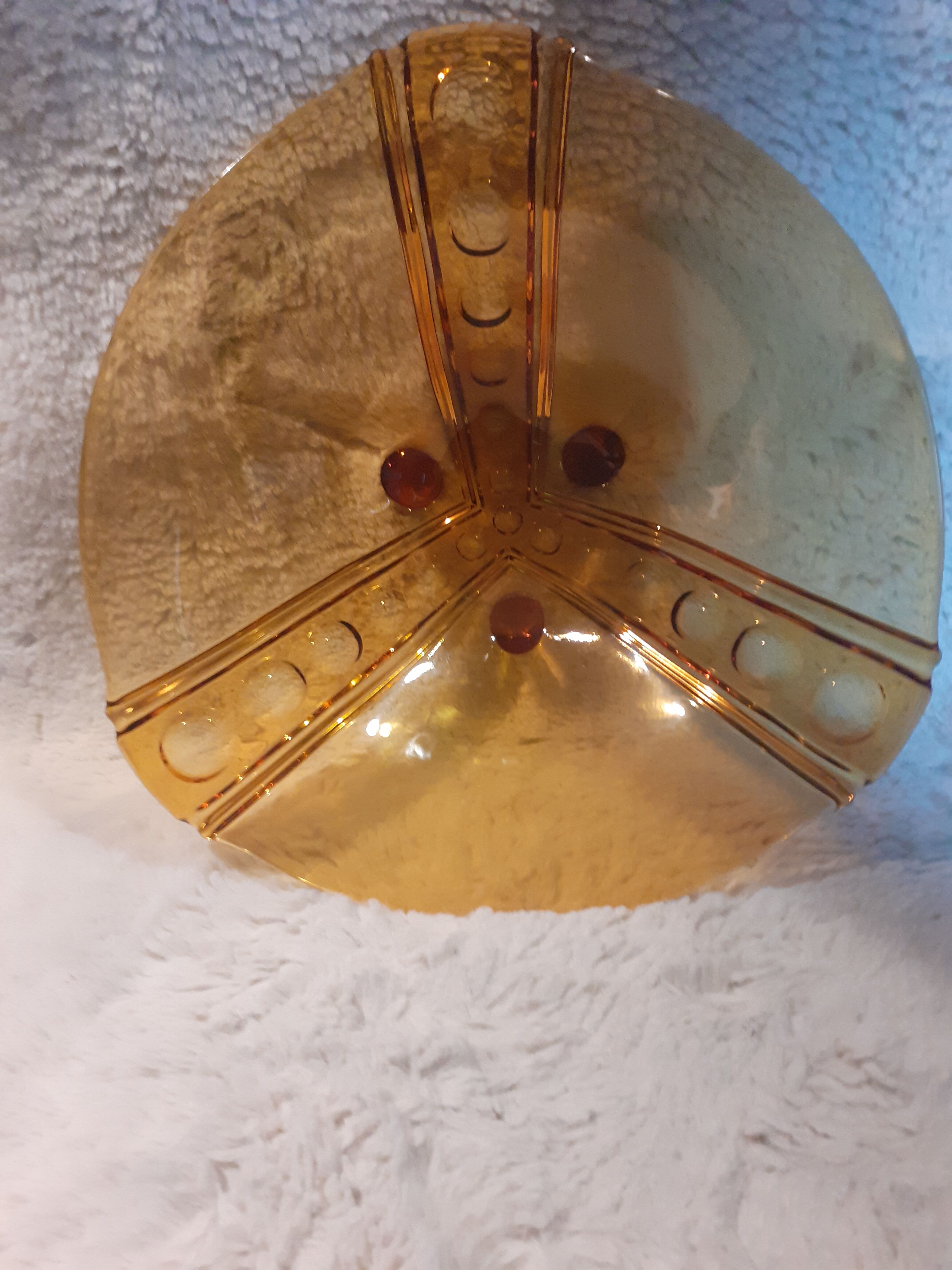 Vintage glass fruit cup