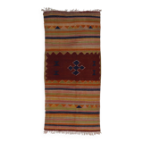 Unique Handwoven Vintage Rug 122X 254 cm