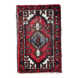 Tapis Vintage Hamadan en Laine (55cm x 88cm), Années 1970