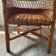 Vintage wicker children's armchair