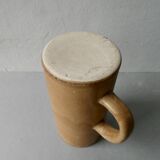 Natural tone stoneware vase