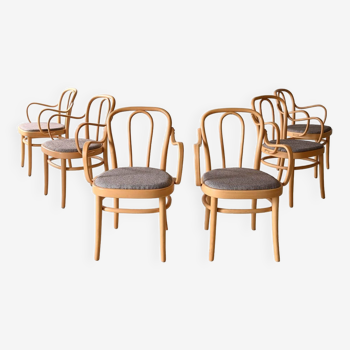 6 chaises de la société Gemla modèle "Wien"