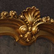 Italian gilded mirror made of wood and plaster 119x117cm