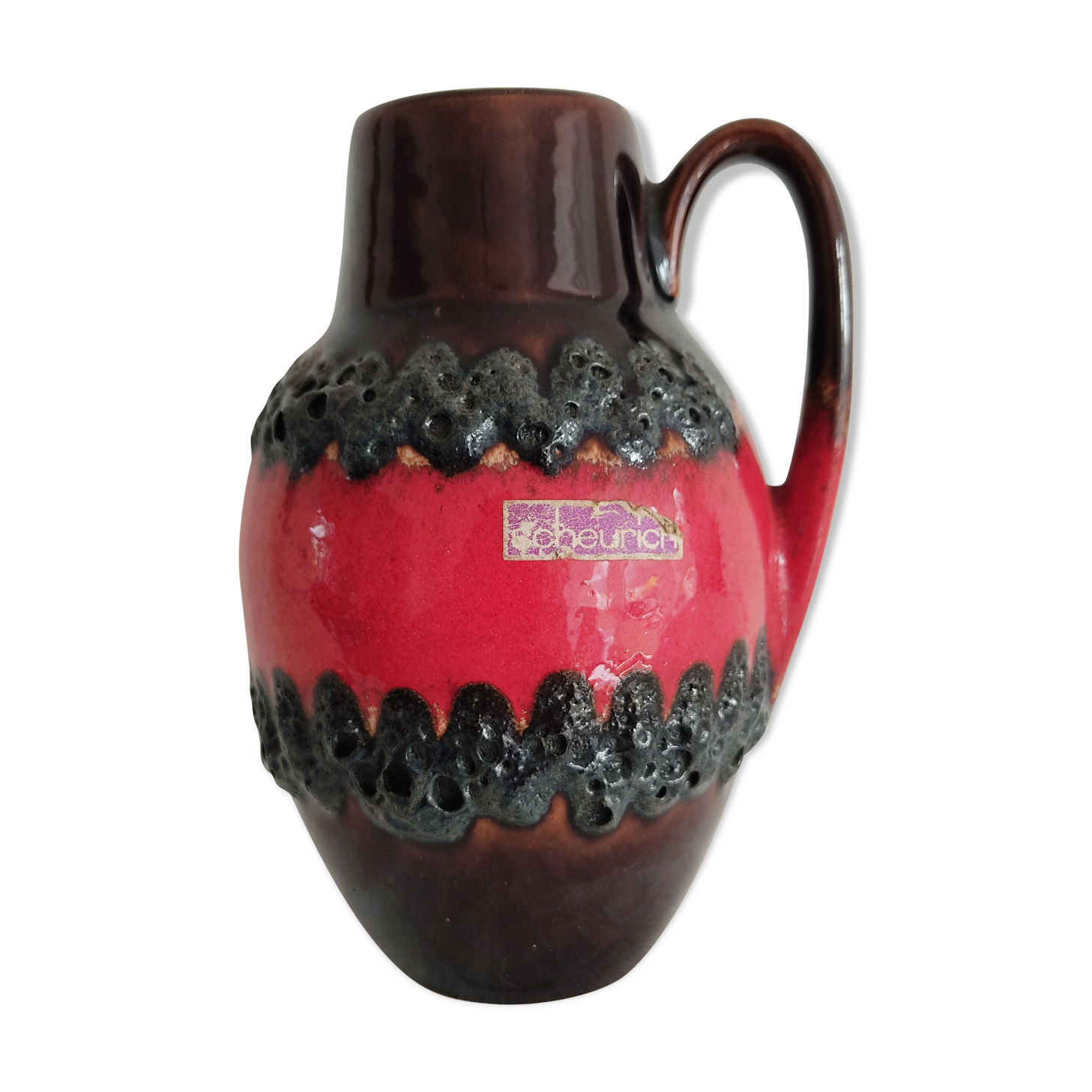 Vase West Germany Scheurich Fat Lava