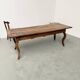 19th century walnut drapery table 2m1