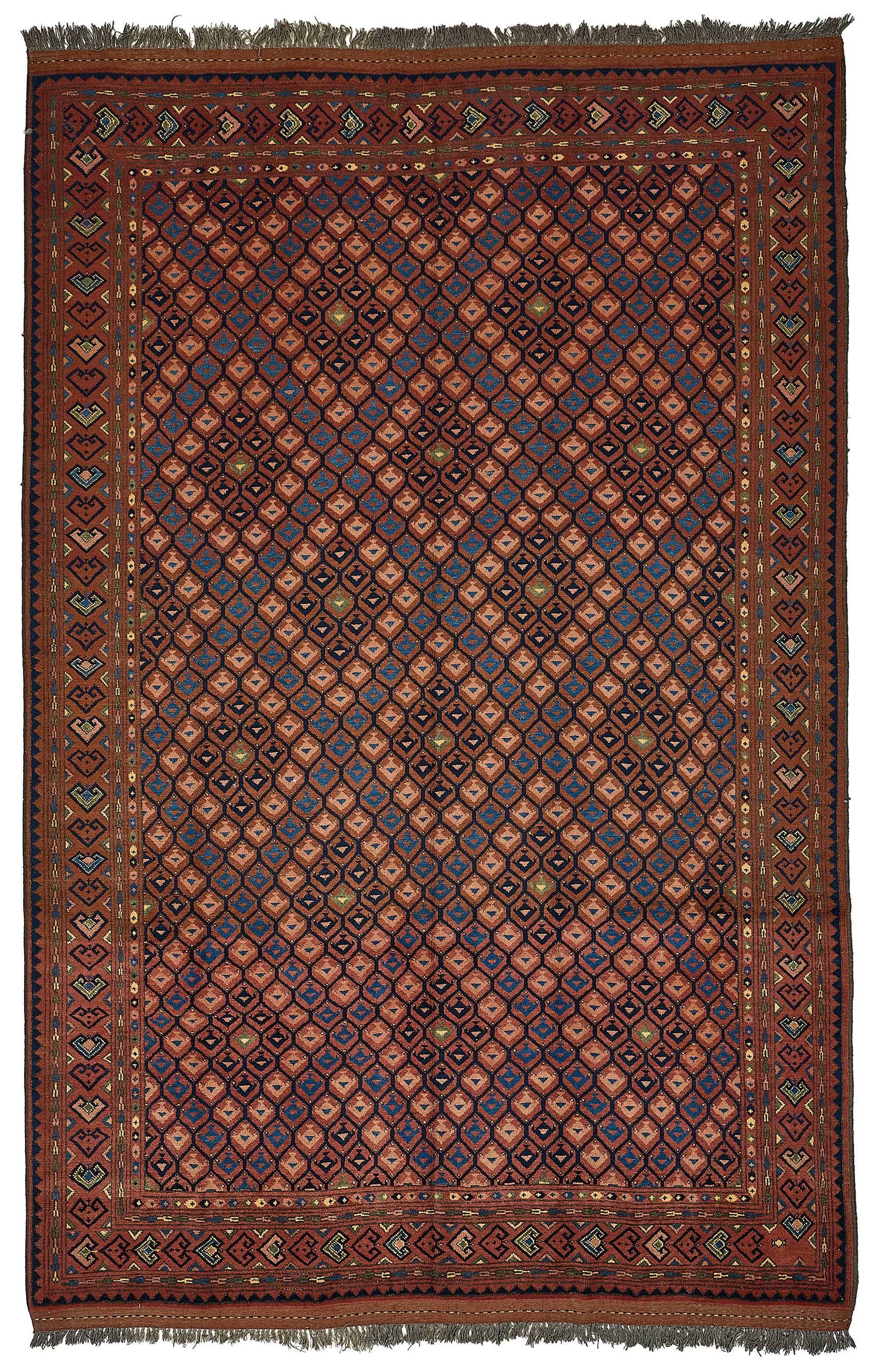 Turkish Handknotted Wool Oushak Rug 196 cm x 303 cm